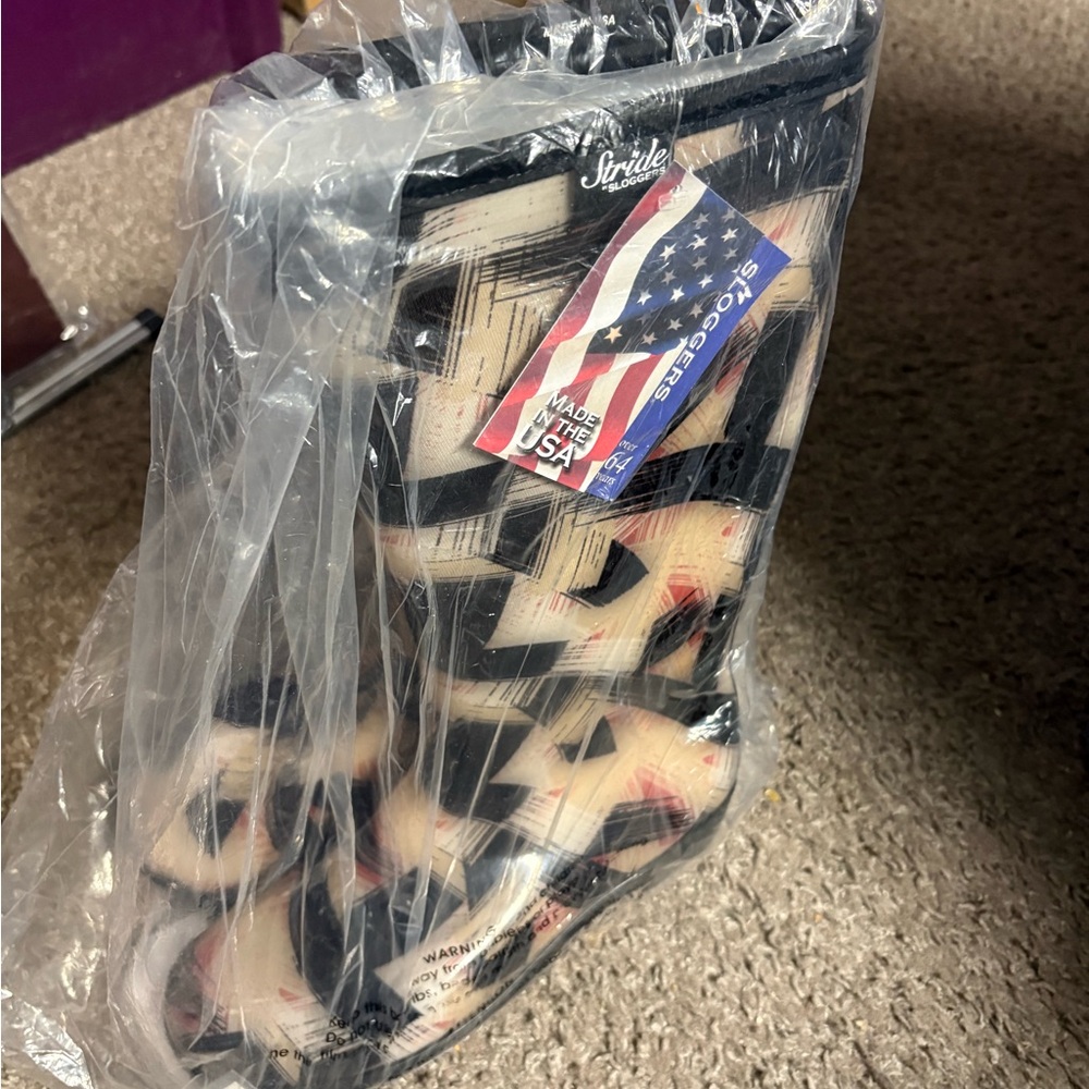 Sloggers Painted Plaid Pattern Rain/Work Boot Siz… - image 4